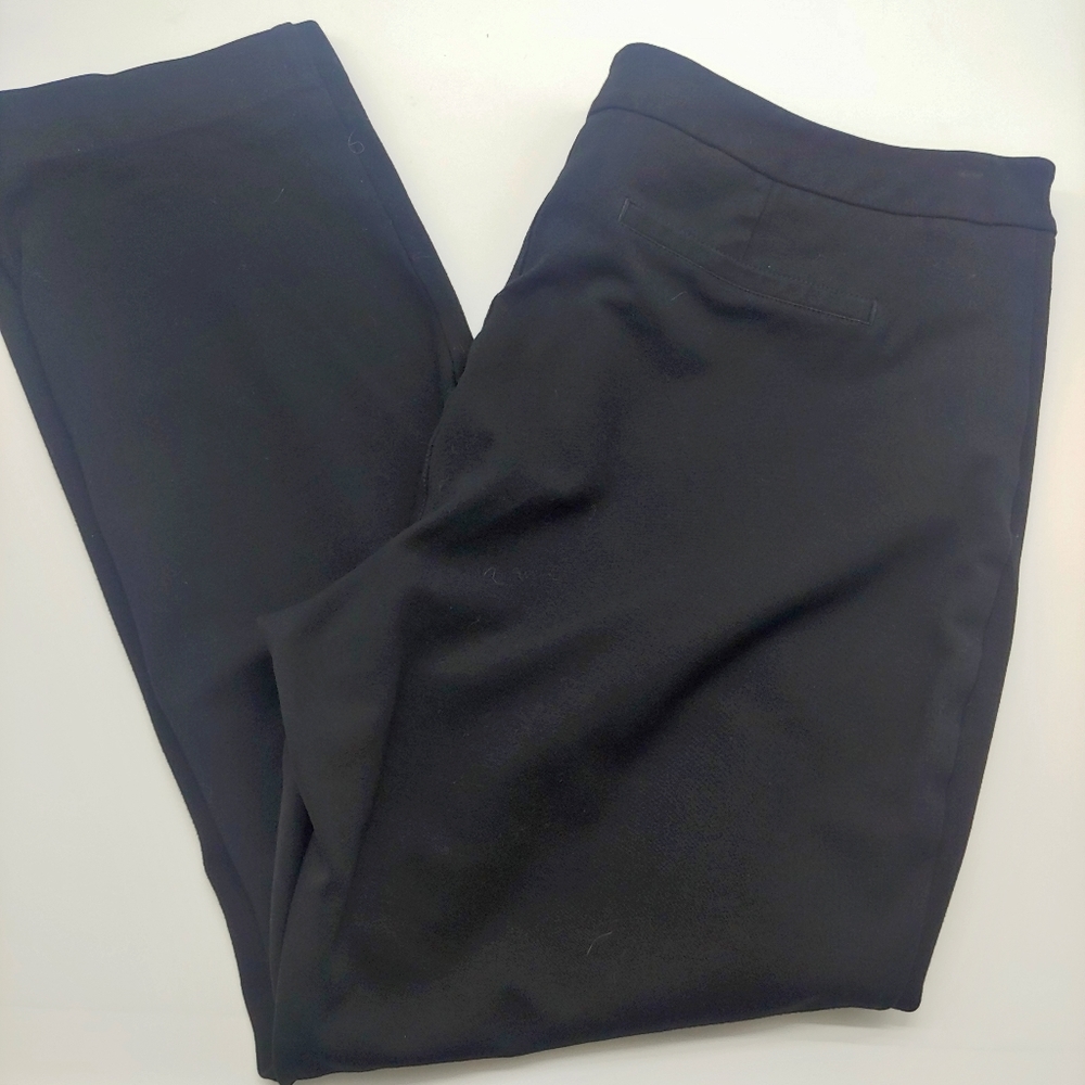 NYDJ • Trouser Womens Plus Size Black Dress Pants Flat Front Comfy Flare 20W